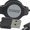 Schwaiger Micro-B USB ausziehbare Ladekabel