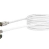 Schwaiger MMC30 3 Meter weißer Modem-Anschlusskabel
