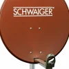 Schwaiger SPI621 ziegelroter 65 cm Alu-Spiegel