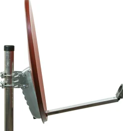 Schwaiger SPI621 ziegelroter 65 cm Alu-Spiegel