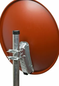 Schwaiger SPI621 ziegelroter 65 cm Alu-Spiegel