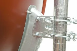 Schwaiger SPI621 ziegelroter 65 cm Alu-Spiegel