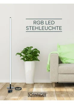 Schwaiger STL358 RGB LED Stehleuchte mit Farbwechseleffekt