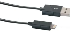 Schwaiger USB 2.0 Apple drehbares Ladekabel