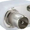Schwaiger weißer IEC-Winkelstecker