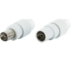 Schwaiger weißes Quick Fix IEC-Stecker Set