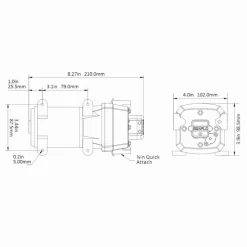 SEAFLO 24 Volt Membranpumpe - 10 L/min