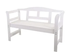 SenS-Line Friesen Holz-Gartenbank - White