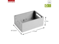 Sigma home 1,7 liter Grau Klappbox - Set von 6