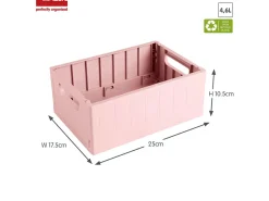 Sigma home 4,6 Liter Rosa Klappbox - Set von 6
