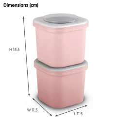 Sigma home Food to go Set vaon 2 Lunchboxen - Pink