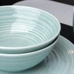 Silwy 16 cm Set van 2 Magnet-Porzellan-Bowls - Cyan