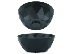 Silwy ⌀16 cm Set von 2 Magnet-Kunststoffbowls - Grey