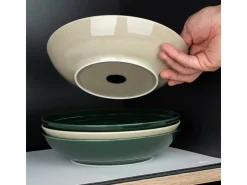 Silwy ⌀21 cm Set von 2 Magnet-Porzellan-Food-Bowls - Ivory