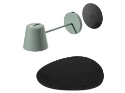 Silwy Portofino Magnet-Leuchte mit Platzset und Pad - Olive