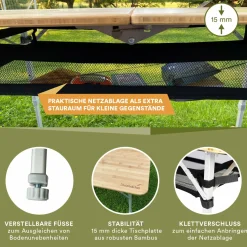 Skandika Bambus Tolja Falttisch