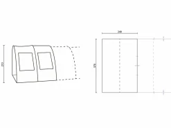 Skandika Canopy Gotland 5 Grünes Zeltvordach