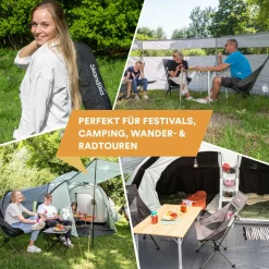 Skandika Compact Campingstuhl - Black