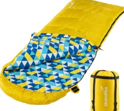 Skandika Dundee Flanell RV rechts gelber Schlafsack