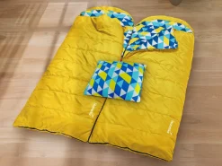 Skandika Dundee Sleepyhead L Schlafsack mit Kopfkissen - Yellow