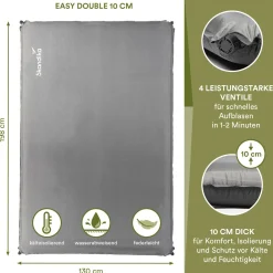 Skandika Easy Double selbstaufblasend Schlafmatte