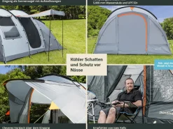 Skandika Egersund 5 XL Sleeper Protect Tunnelzelt