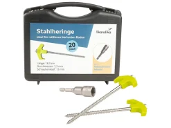 Skandika 20er Set Schraubheringe - Stahl