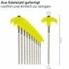Skandika 20er Set Schraubheringe - Edelstahl