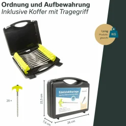 Skandika 20er Set Schraubheringe - Edelstahl