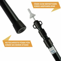 Skandika 2er-Set ausziehbarer Aufstellstangen