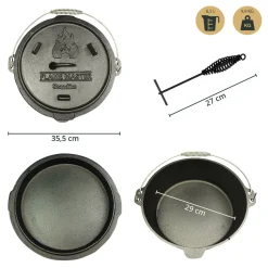 Skandika Flame Master 8.5 Liter Dutch Oven