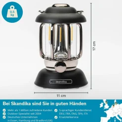 Skandika Forsol LED-Campinglampe - Grey