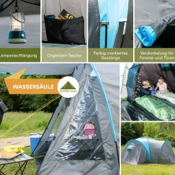 Skandika Hammerfest 6 Plus Kuppelzelt blau