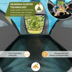 SKANDIKA Hammerfest 6 Sleeper Protect Kuppelzelt