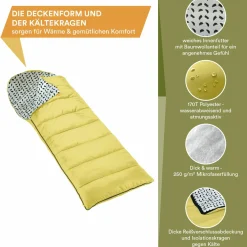 Skandika Iceland R Schlafsack - Yellow