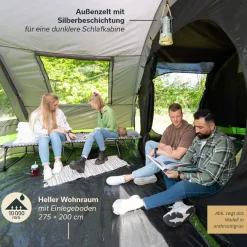 Skandika Kambo 6 Tunnelzelt - Beige
