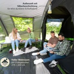 Skandika Kambo 4 Tunnelzelt - black