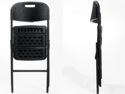 Skandika Masi Set von 2 Klappstuhle - Black