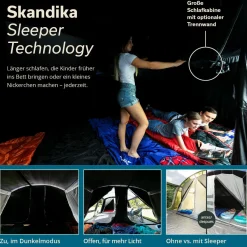 SKANDIKA Montana 8 Sleeper Protect (grün)
