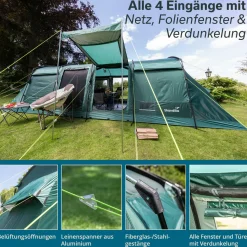 SKANDIKA Montana 8 Sleeper Protect (grün)