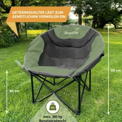 Skandika Sirkka Moonchair - green