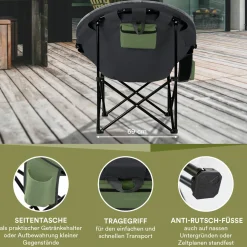 Skandika Sirkka Moonchair - green