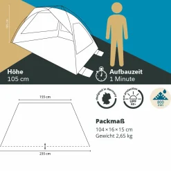 Skandika Skal Pop-up Strandmuschel