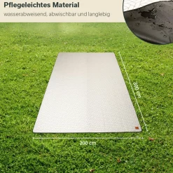 Skandika Softtouch-Fleece Zeltteppich - 200 x 300 cm