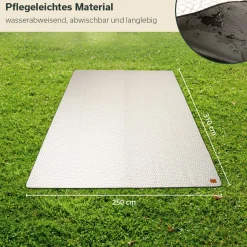 Skandika Softtouch-Fleece Zeltteppich - 250 x 310 cm