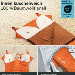 Skandika Soti Kinderschlafsack - Fuchs