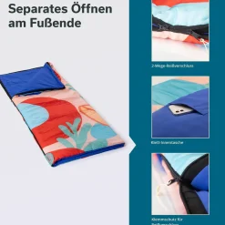 Skandika Sovro 190 Deckenschlafsack - Coral Flame
