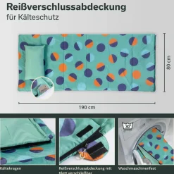 Skandika Sovro Lite 190 Deckenschlafsack - Sunrise