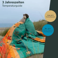 Skandika Sovro Lite 190 Deckenschlafsack - Rainbow