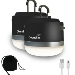 Skandika Tarfala Set mit 2 Campinglampen - Black